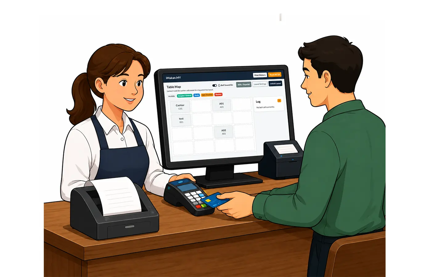 Cashier Table Management Demo